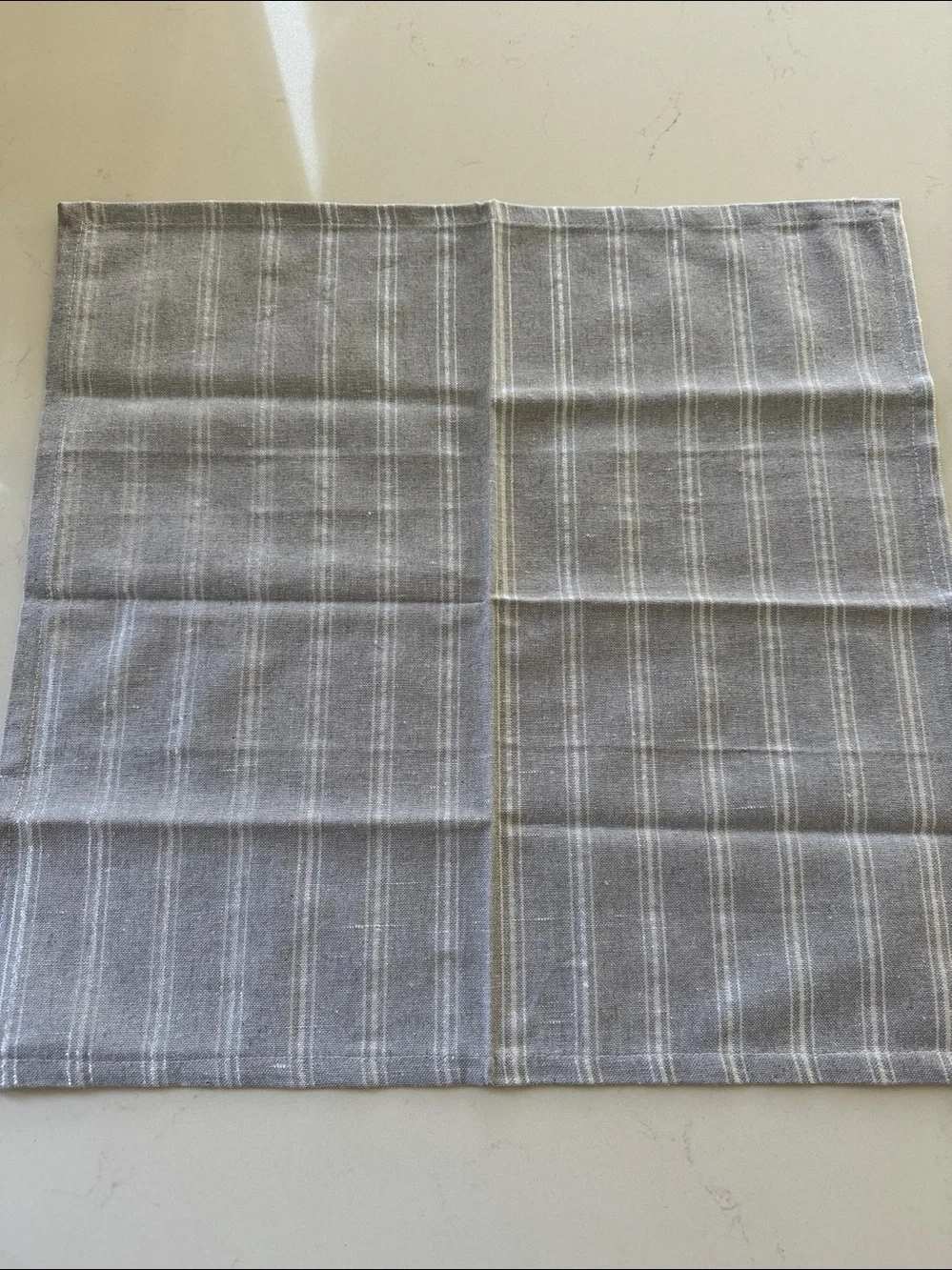 Grey Silver Napkins set of 12. NWOT